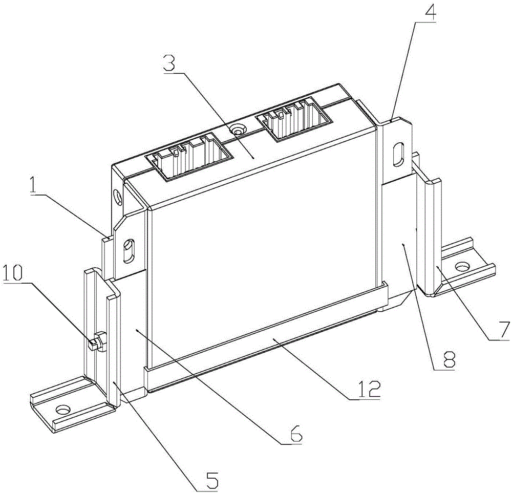 BMU installing support, power battery pack and electric automobile