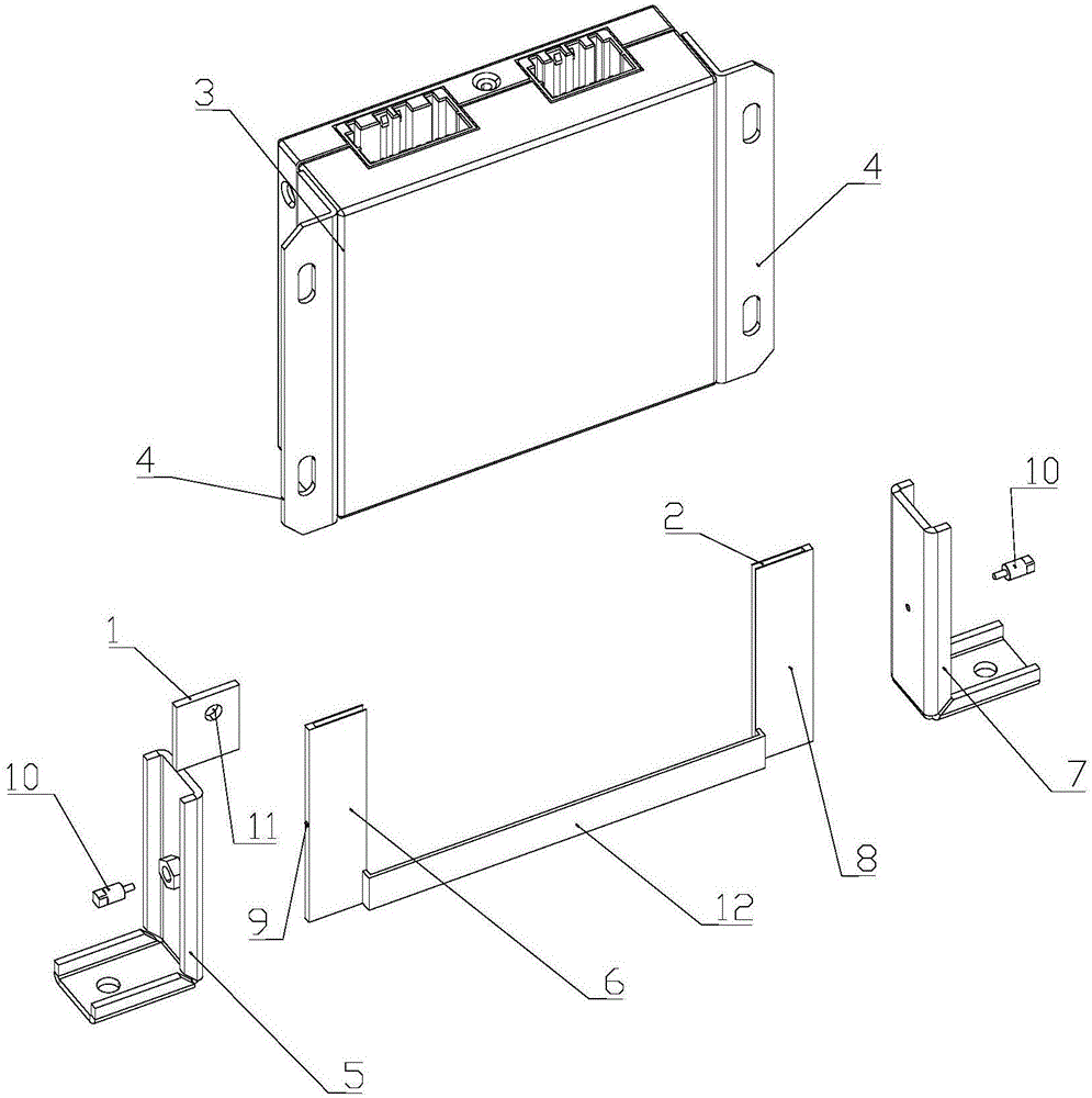 BMU installing support, power battery pack and electric automobile