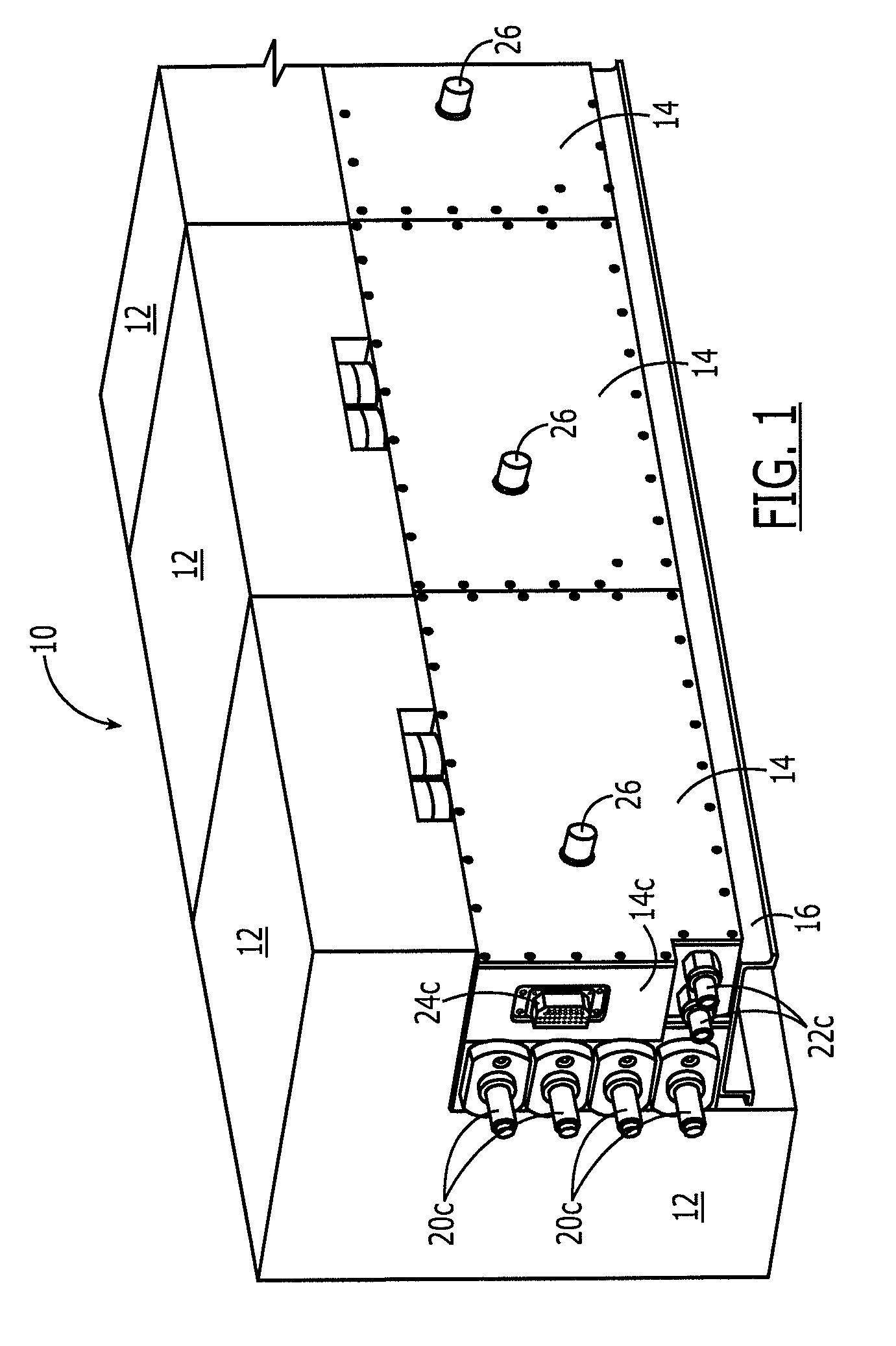 Modular vehicular power system having a battery interface module and associated method