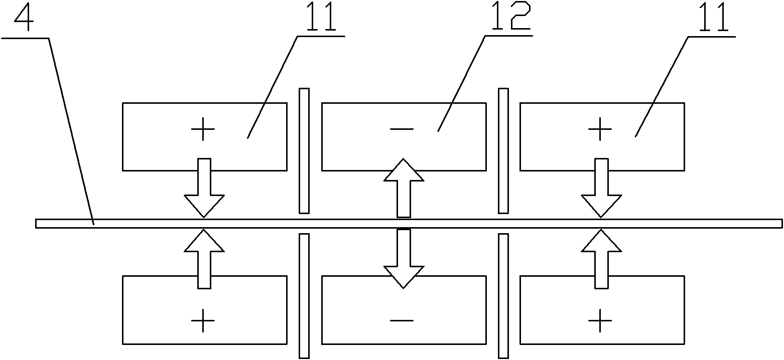 Continuous electrolytic polishing device and method of alloy substrate used for coated conductor