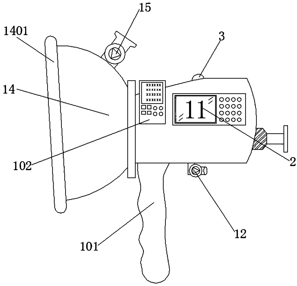 Respiration training instrument with detection function