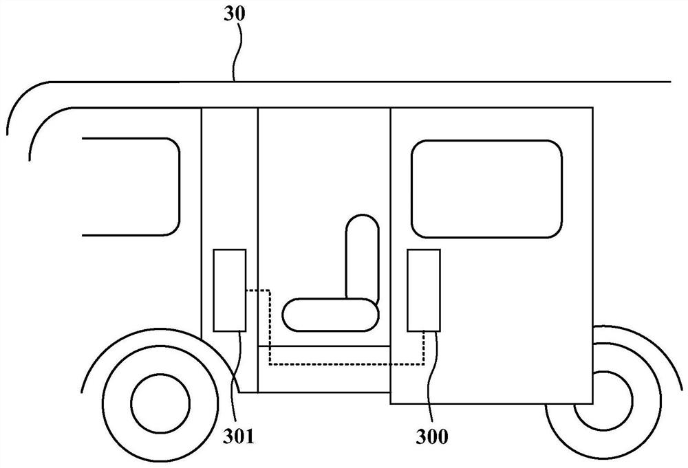 System for wireless harness connection between vehicle door and vehicle body of vehicle