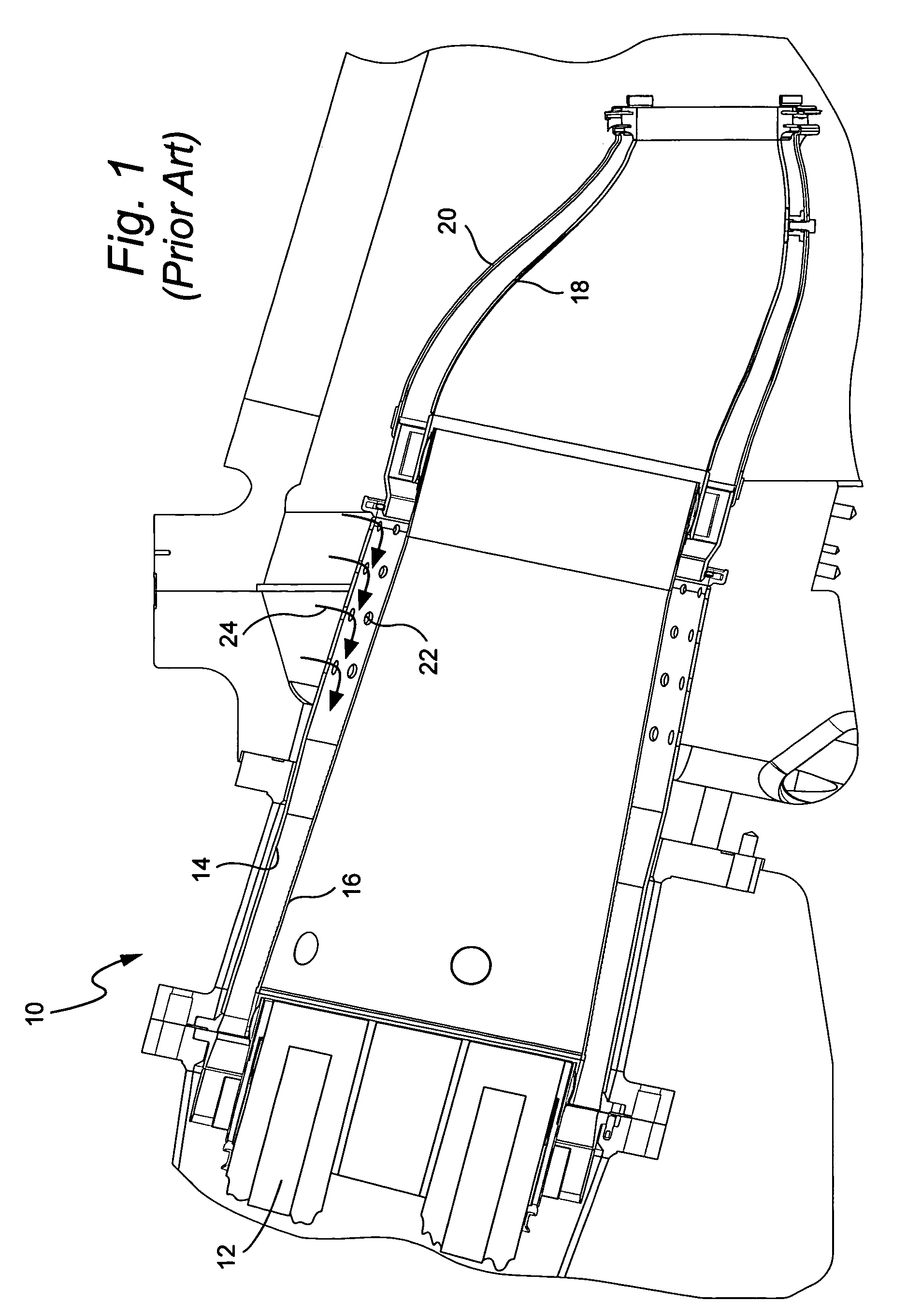 Axial flow sleeve for a turbine combustor and methods of introducing flow sleeve air