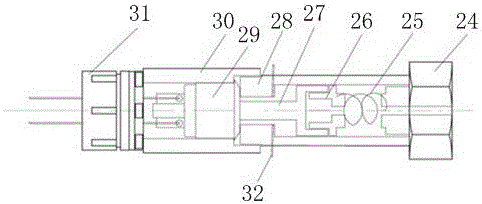 Kitchen automatic fire extinguishing device achieving zone control