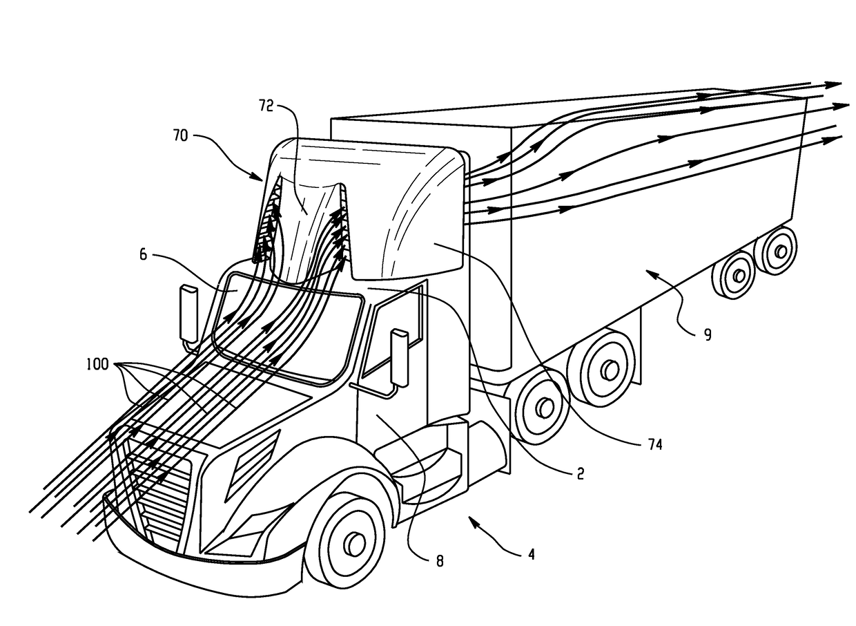 Drag reducing aerodynamic vehicle components and methods of making the same