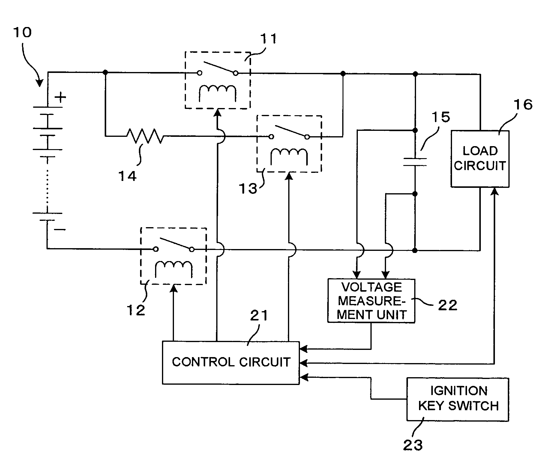 Method and apparatus for detecting welding of a relay contact