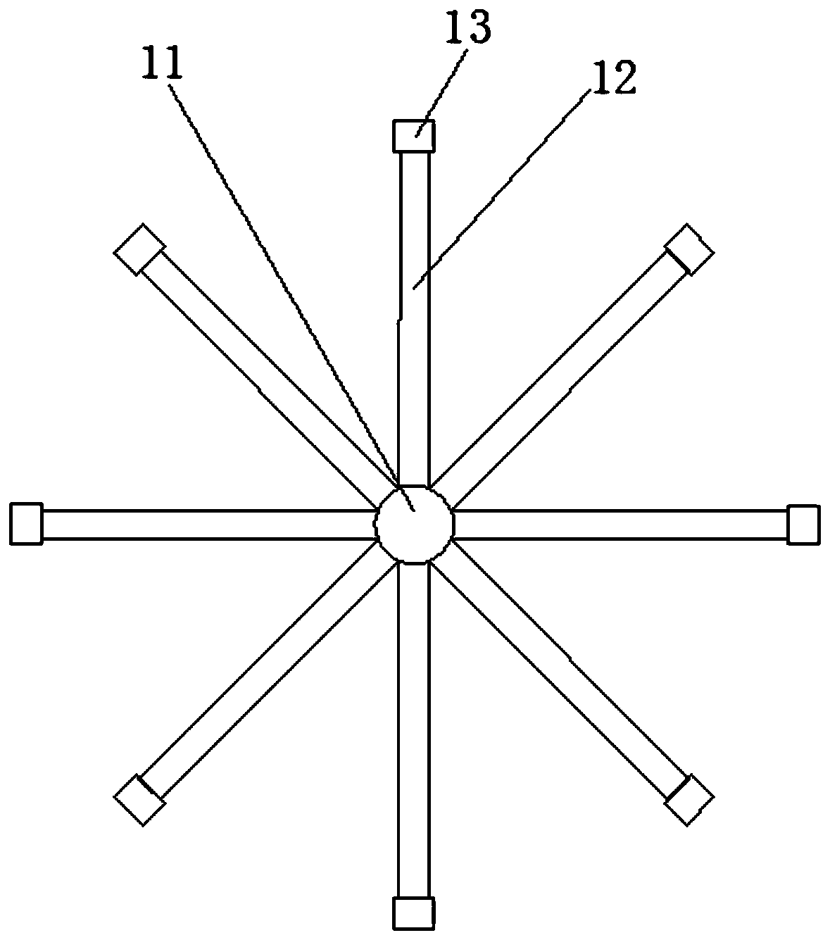 Vibrating type anti-sticking feed mixing device