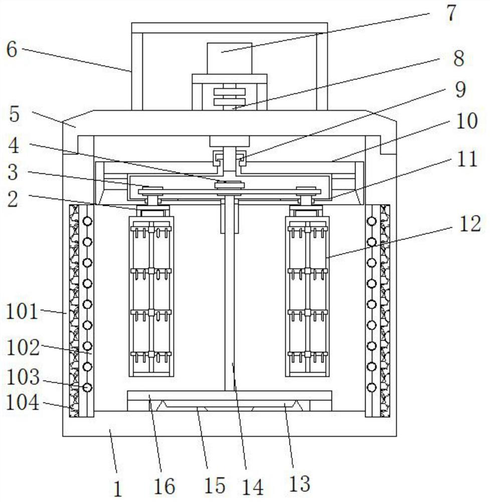 Tempering device for improving surface strength of titanium alloy