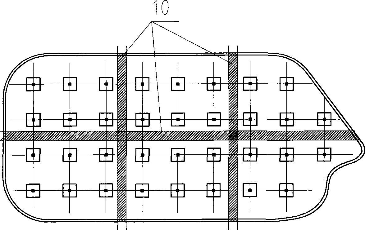 Concrete basement structure with/without bonding prestress and its construction method