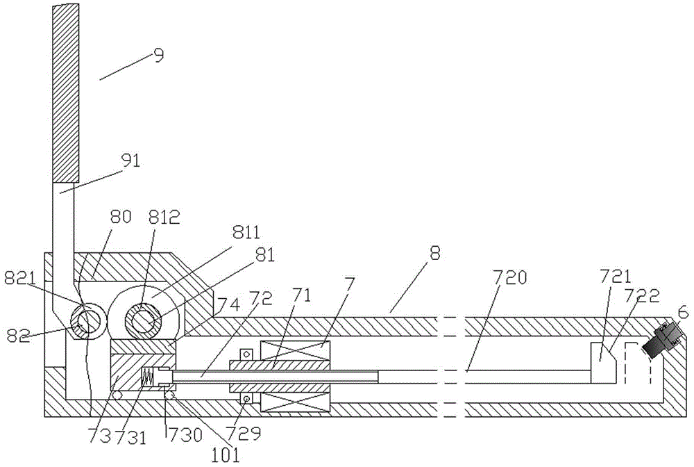 Notebook type computer assembly with automatically-locked and angle-adjustable display screen part