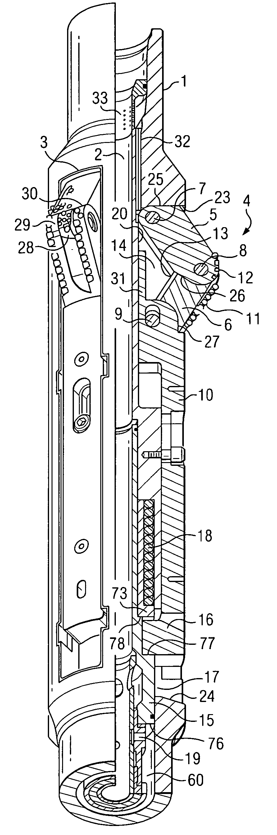 Reaming and stabilization tool and method for its use in a borehole