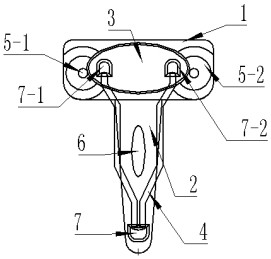 T-shaped inclined plane concave bicycle saddle