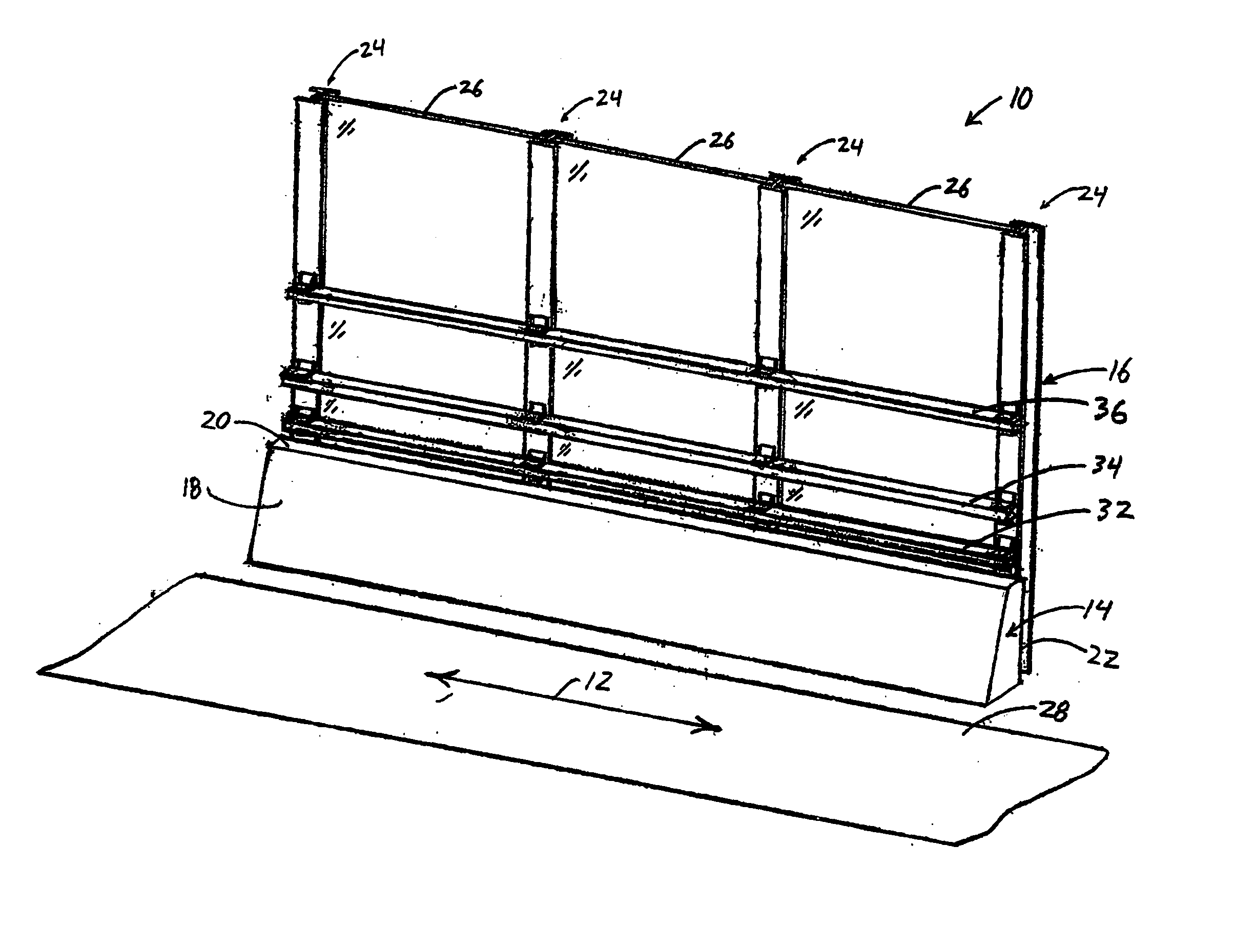 Traffic noise barrier system