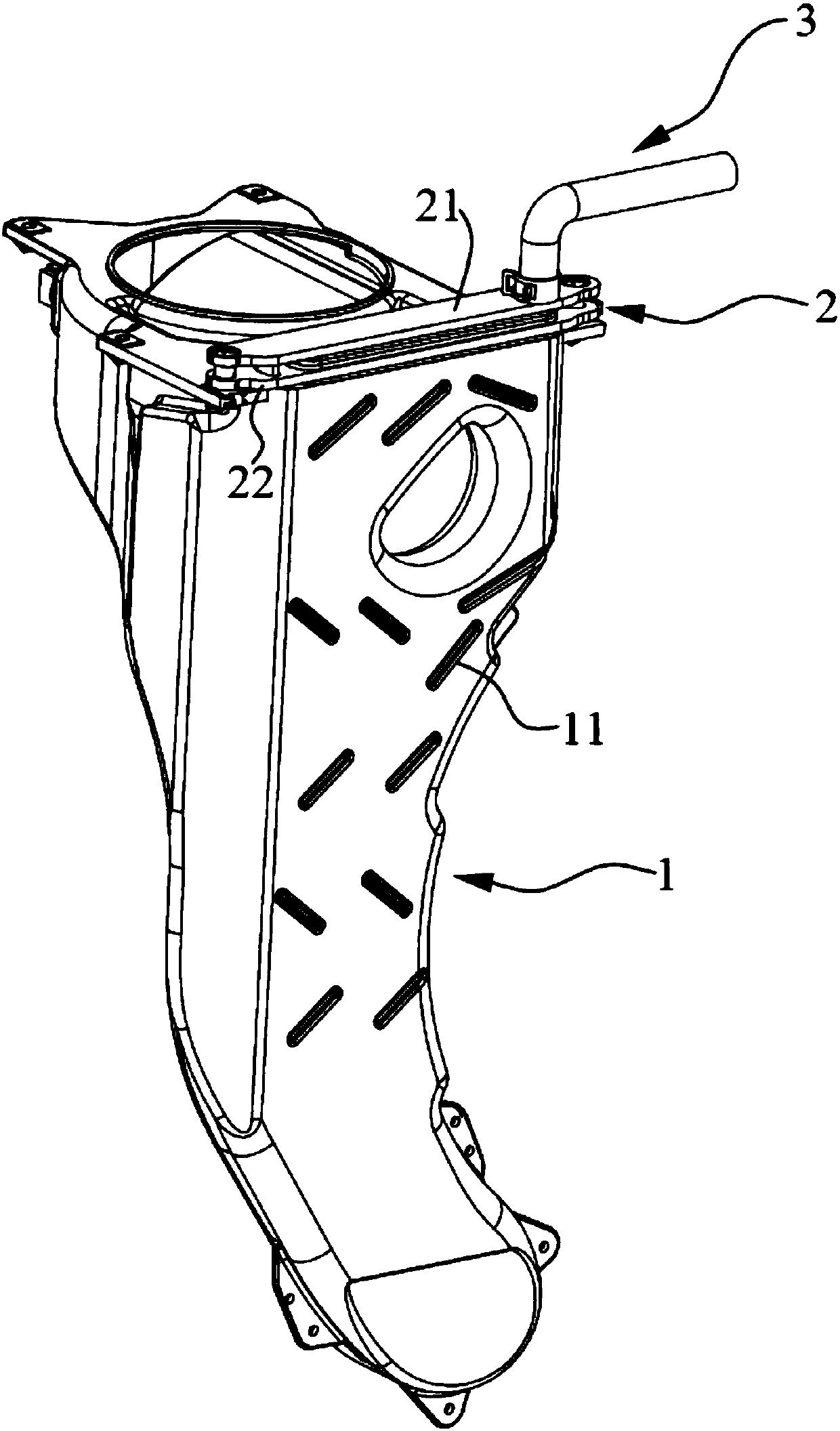 Condensing system of washing-drying integrated machine