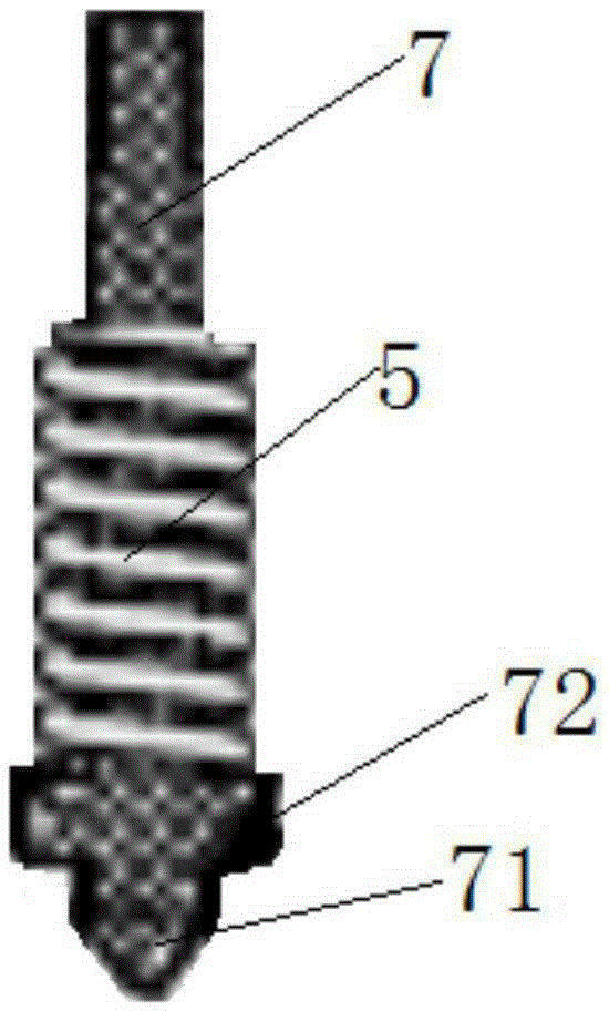 Automatic locking structure of adjusting screw rod for flow-adjustable metering pump