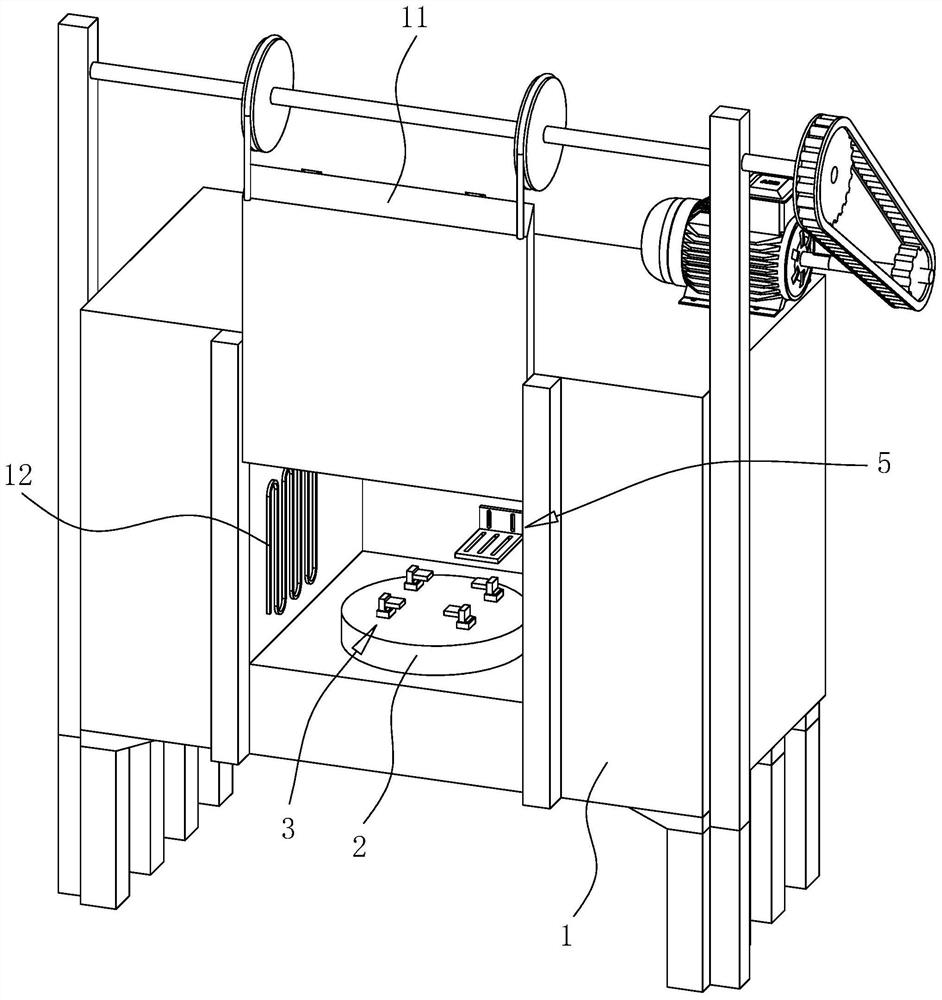 A mold heat treatment process