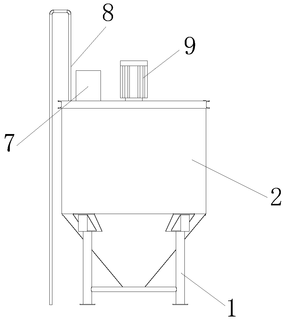 Stirring structure for microbial fertilizer