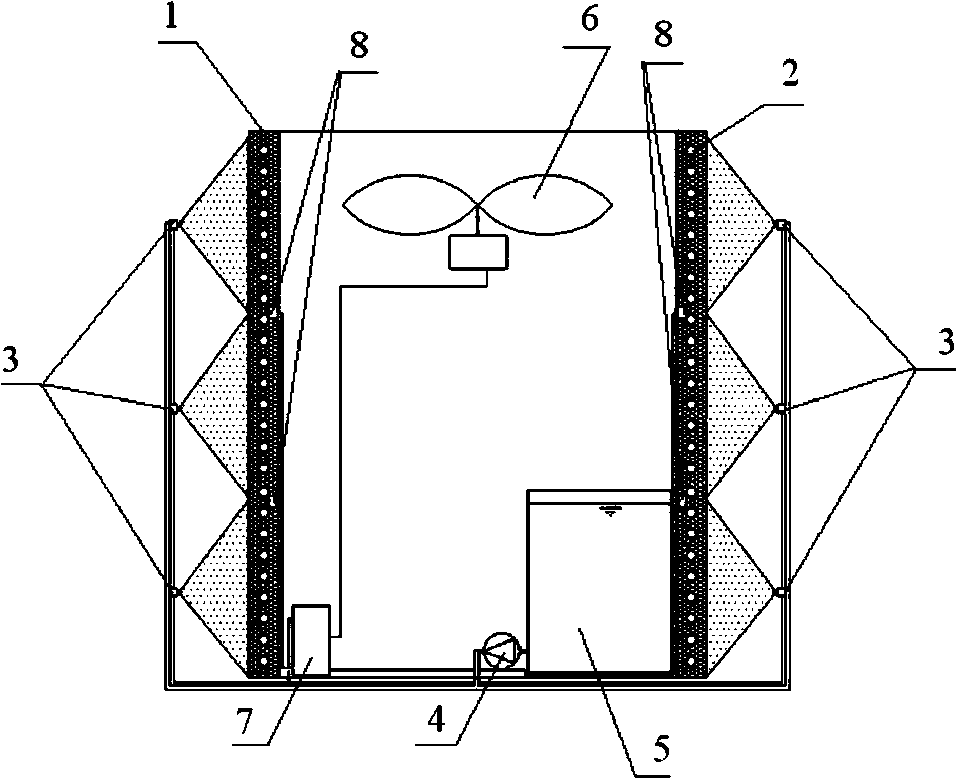 Spray evaporation foam metal heat transfer enhancement device for air conditioning condenser