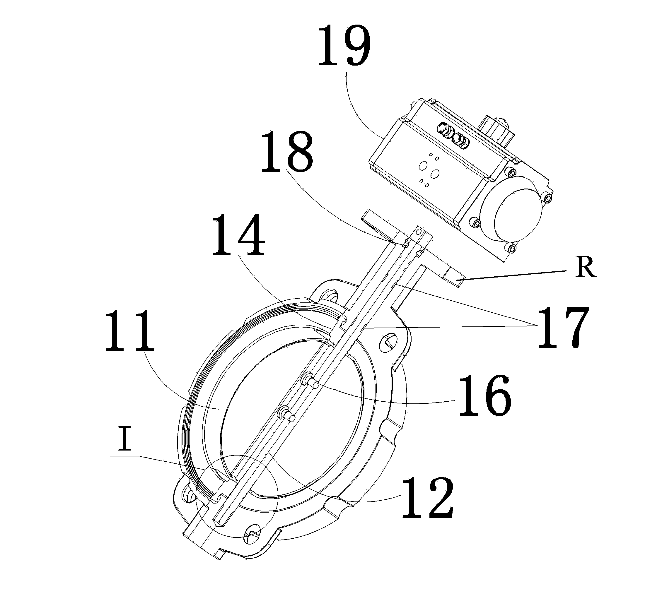 Inflatable butterfly valve