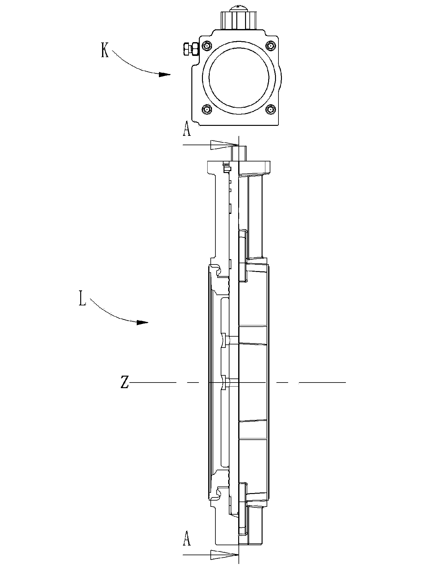 Inflatable butterfly valve