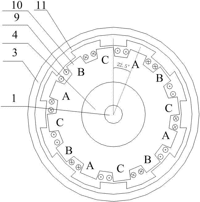 Motor generator with external rotor