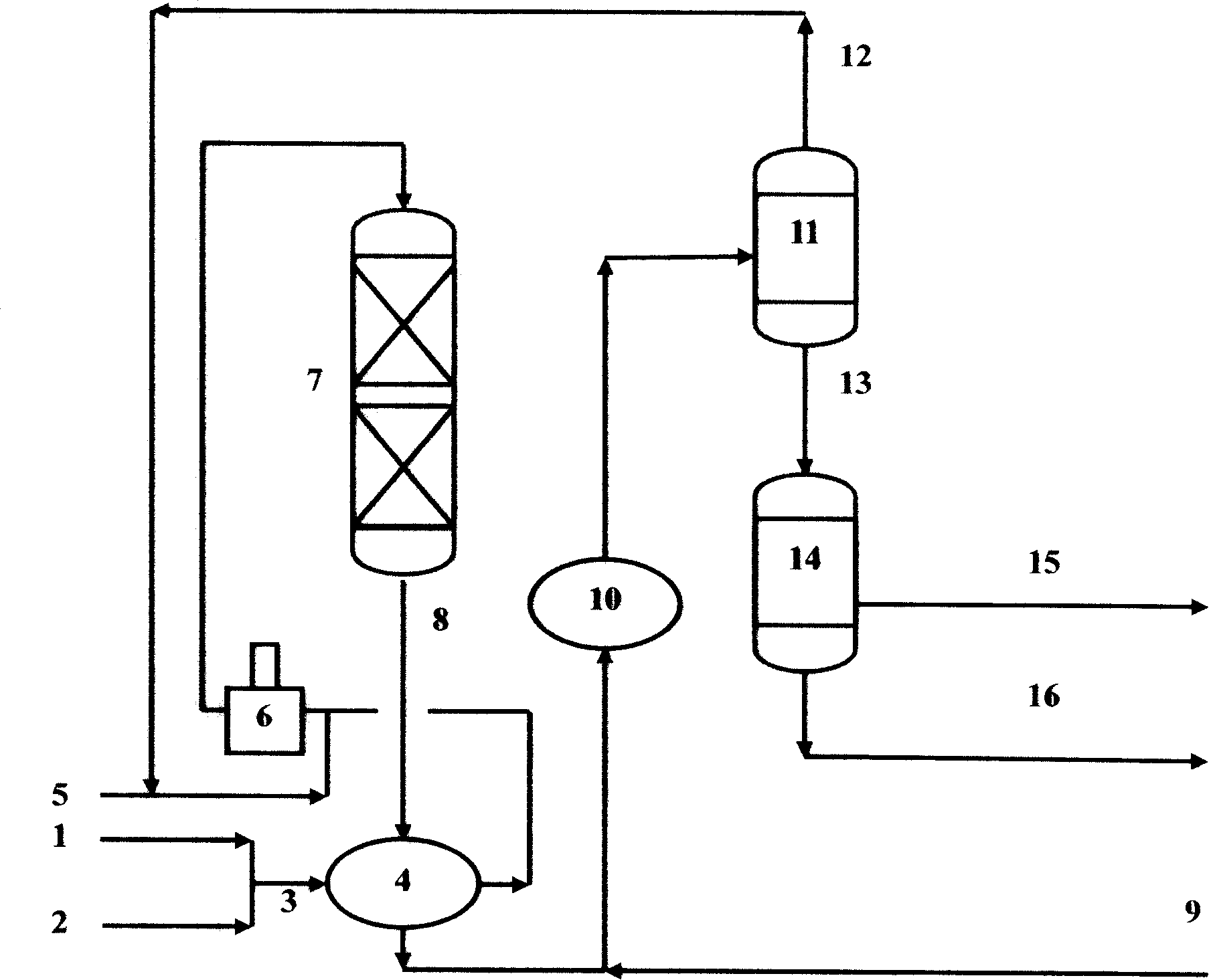 Selective hydrogenation desulfurization method for bastard gasoline