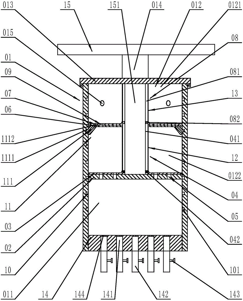 Water inrush and sand bursting simulation experiment apparatus