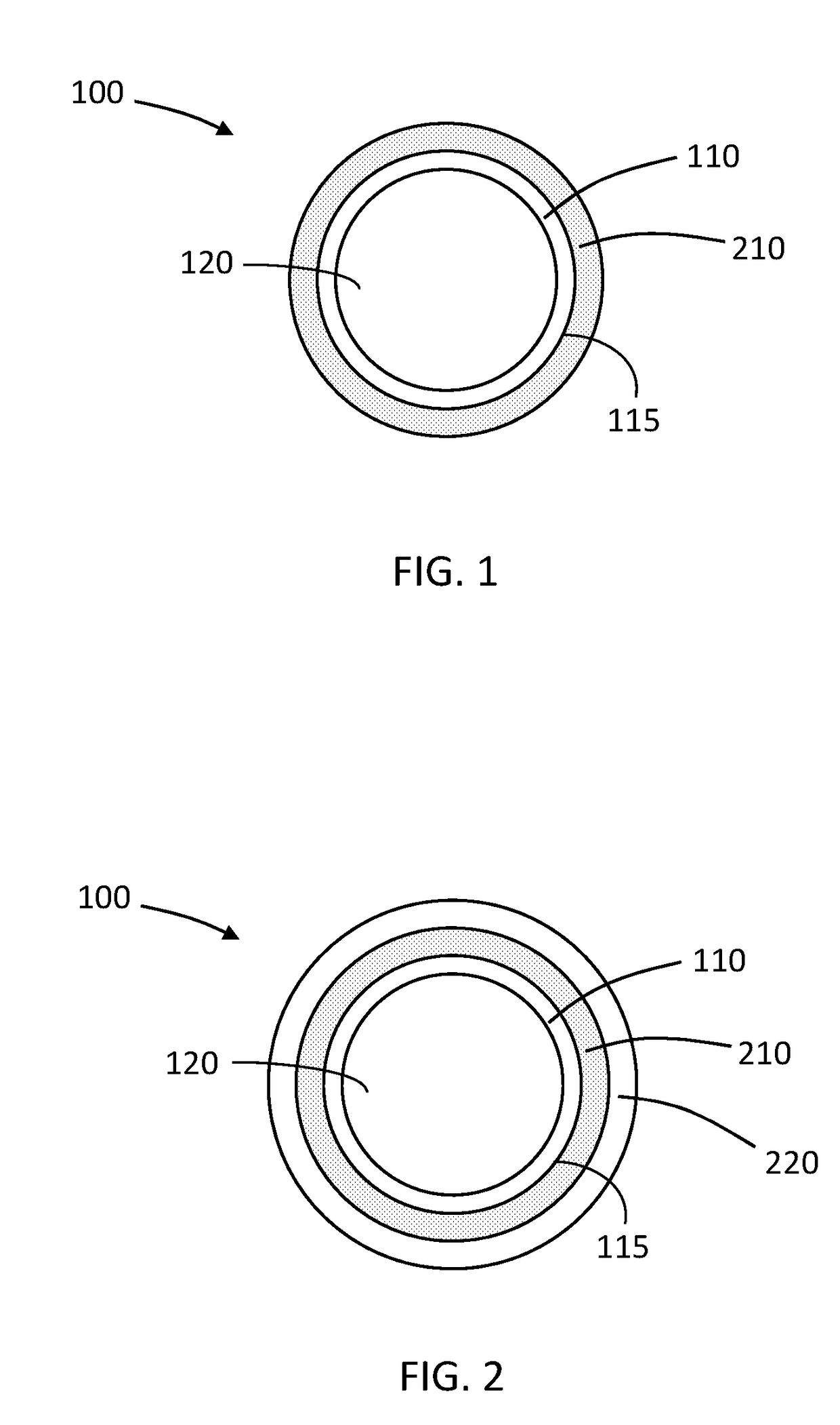 Medical device imagable by ultrasound