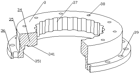 Bearing reducer center wheel housing