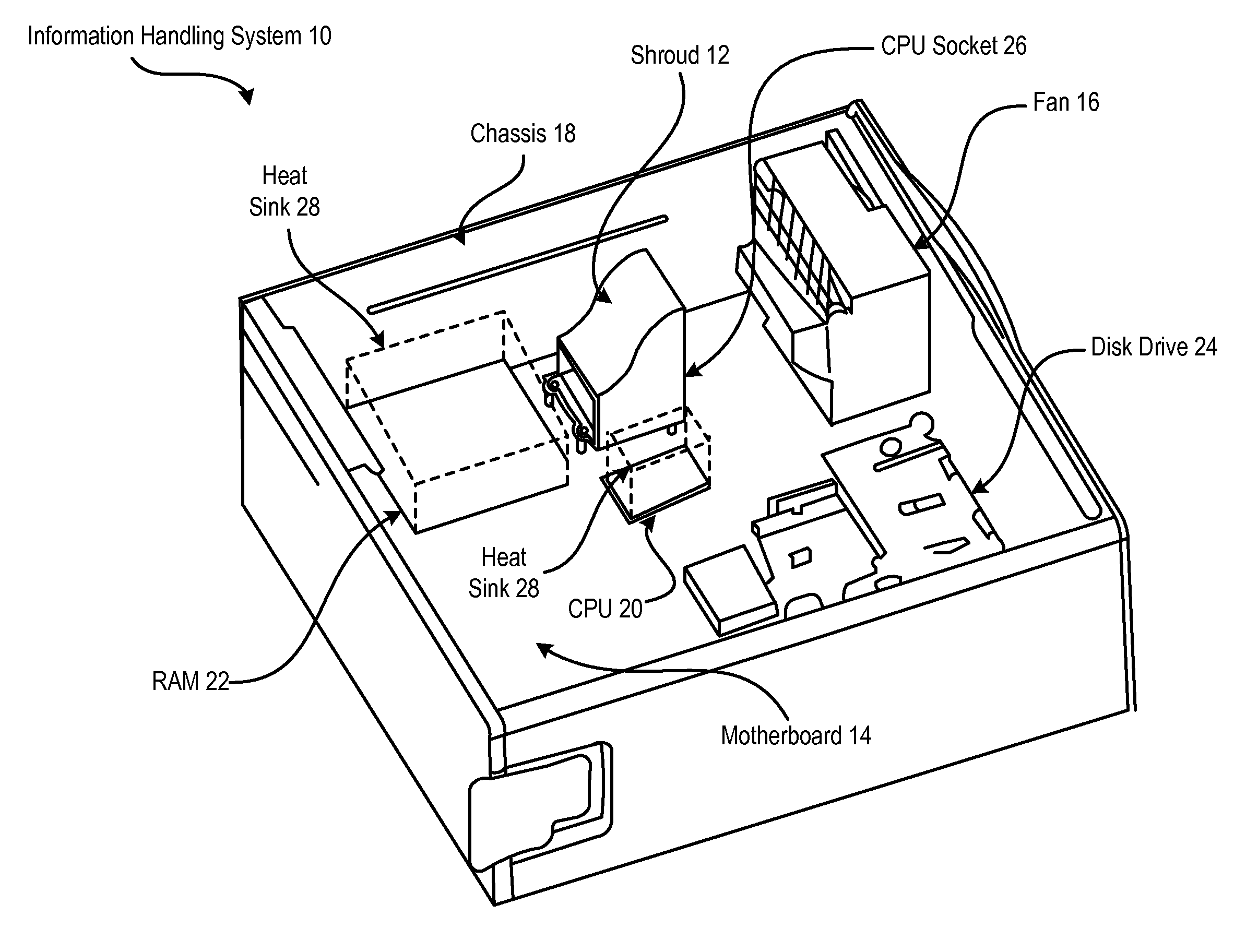 System and Method for Managing Cooling Airflow for a Multiprocessor Information Handling System