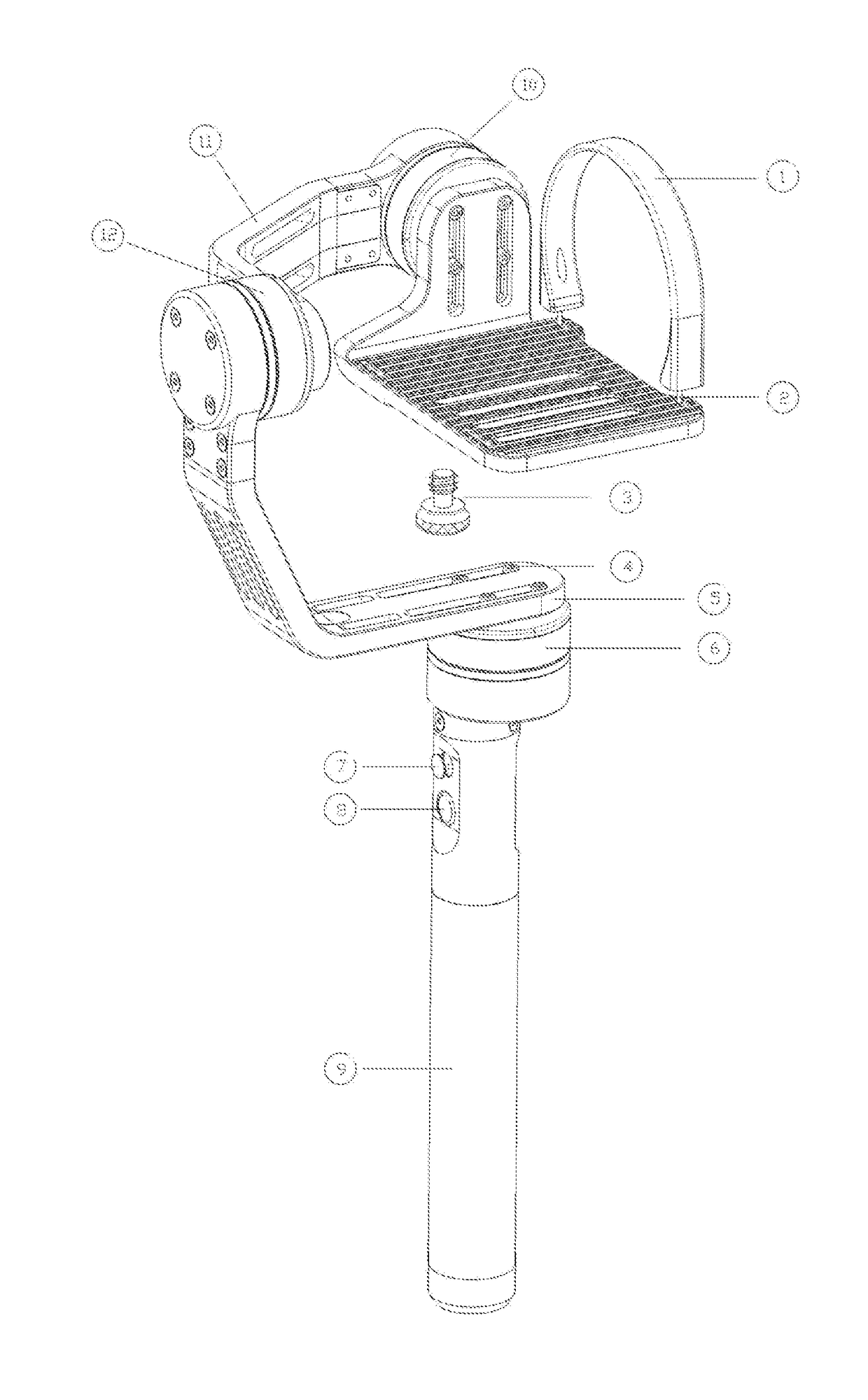 Camera stabilizer with changeable structure