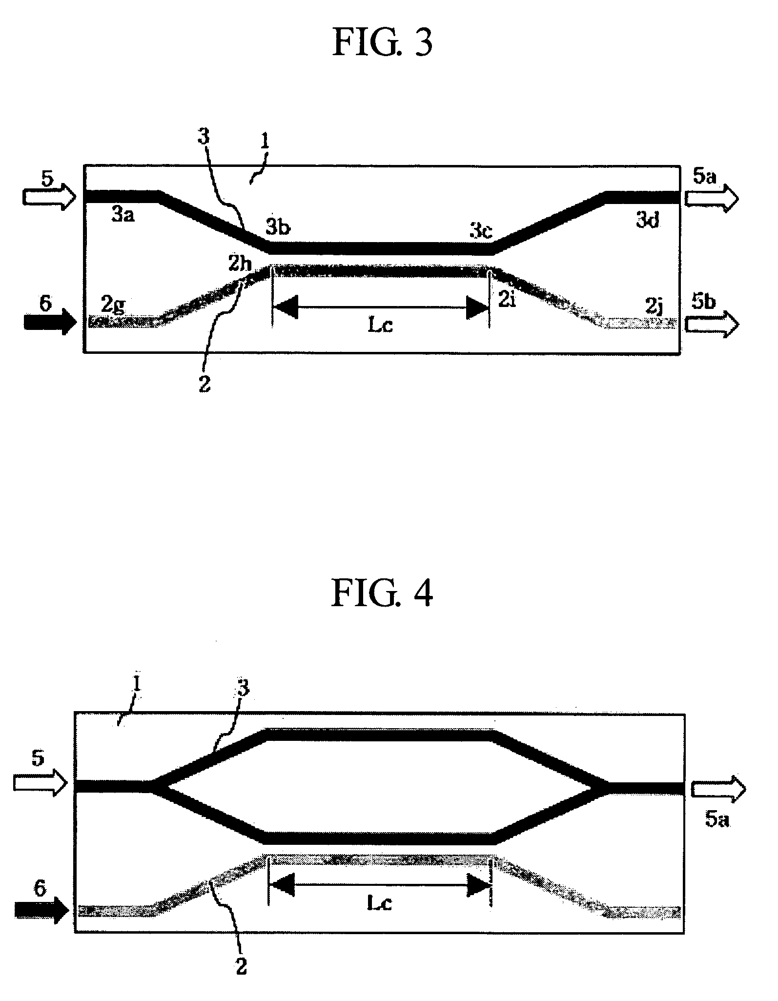 Waveguide type optical device using large third order non-linearity optical material and method for operating the same