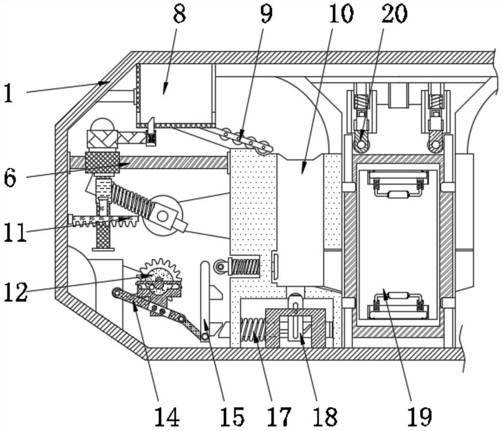 Logistics vehicle compartment structure