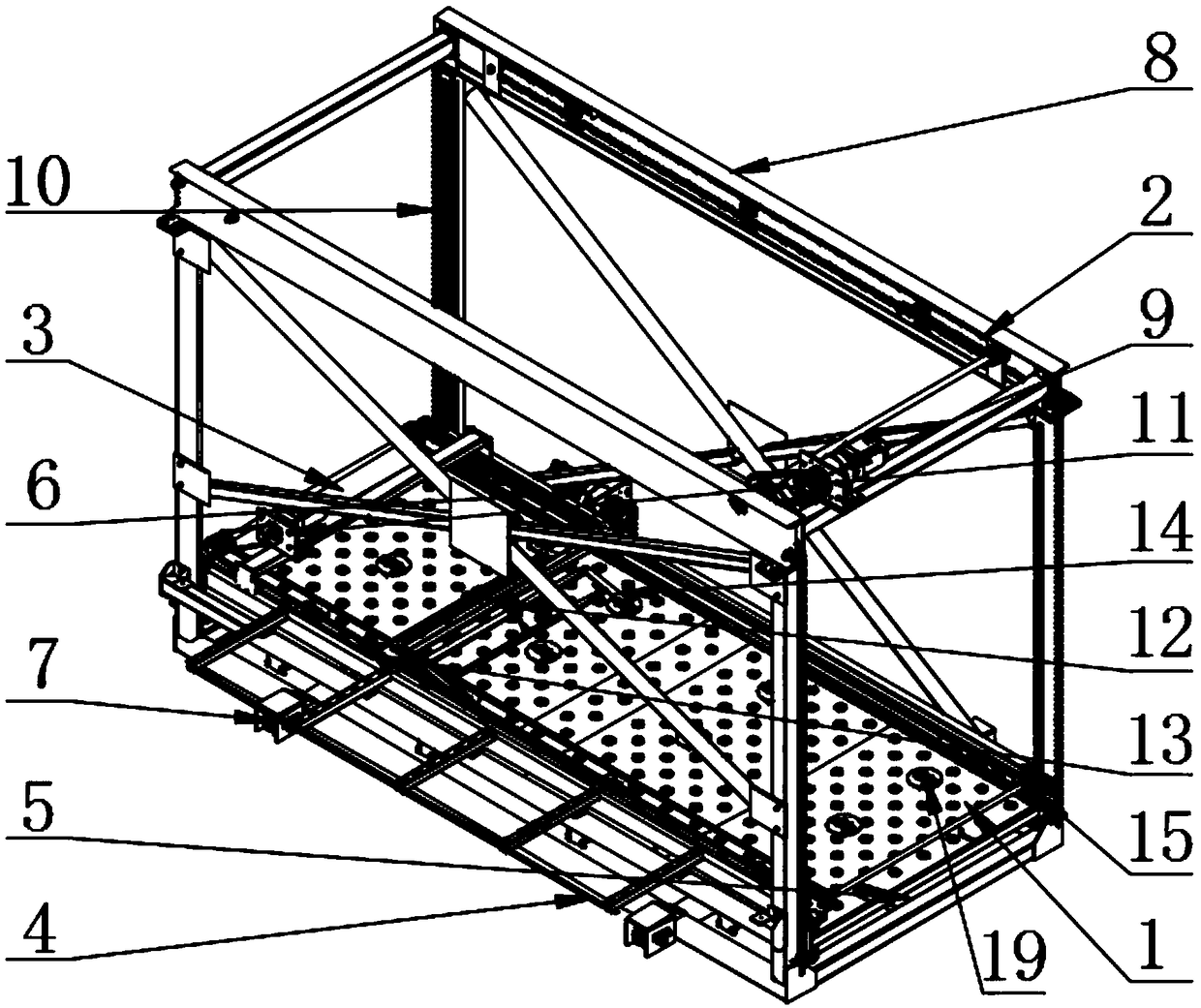 Cutting die lifting vehicle