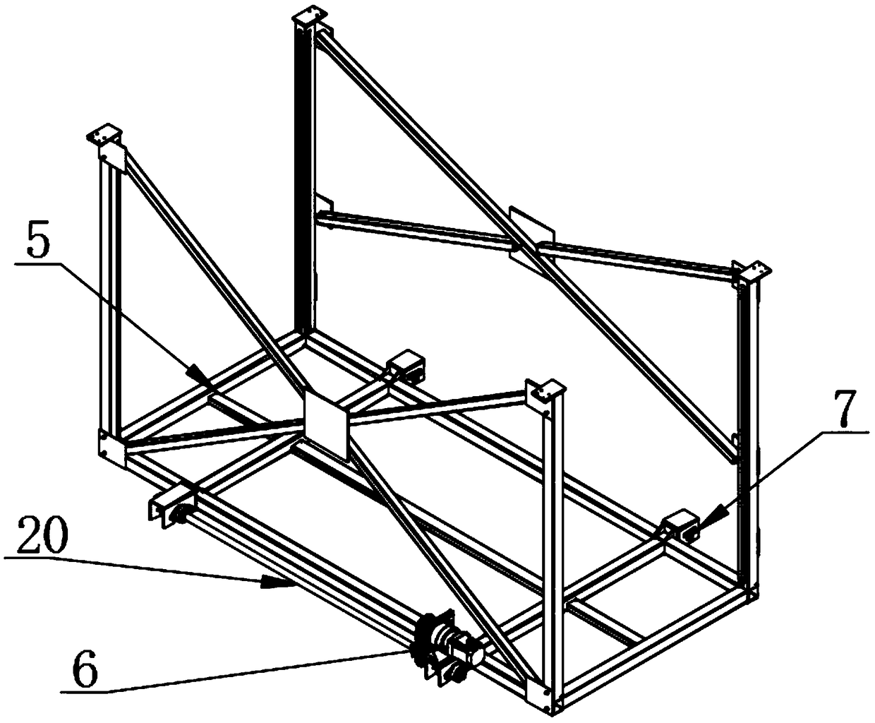 Cutting die lifting vehicle