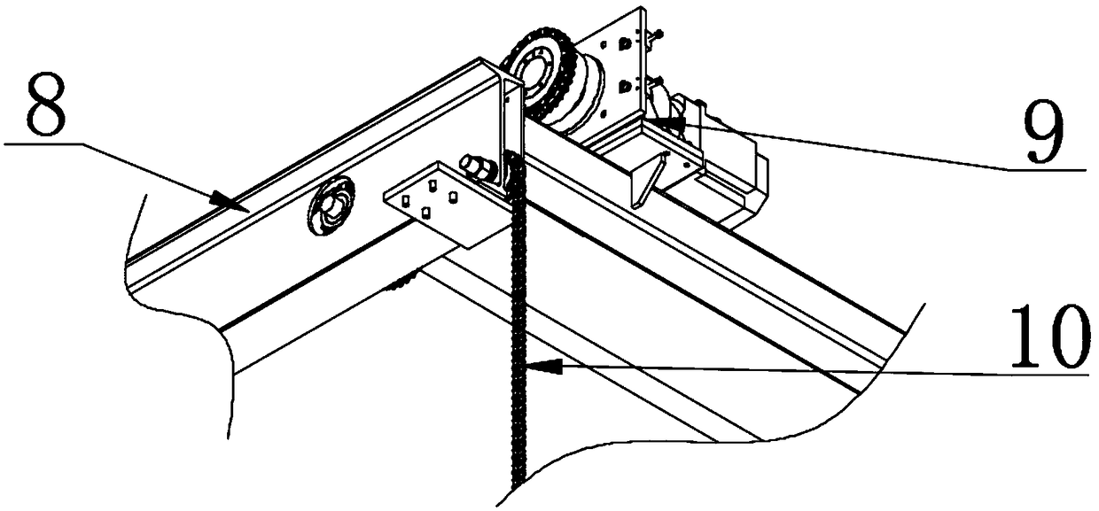 Cutting die lifting vehicle