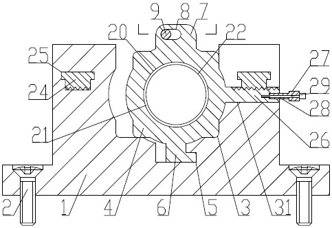 Computer room cable fixing device and installation method