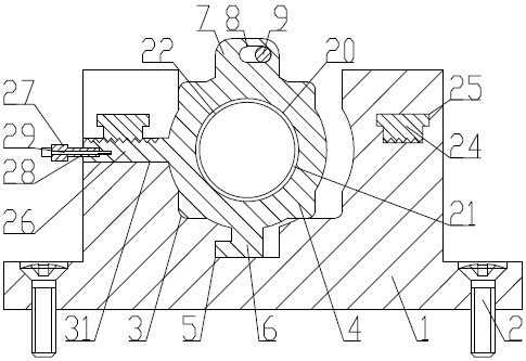 Computer room cable fixing device and installation method