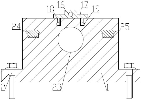 Computer room cable fixing device and installation method