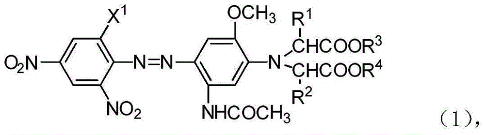 Disperse black dye composition, dye product containing composition, use and colored product