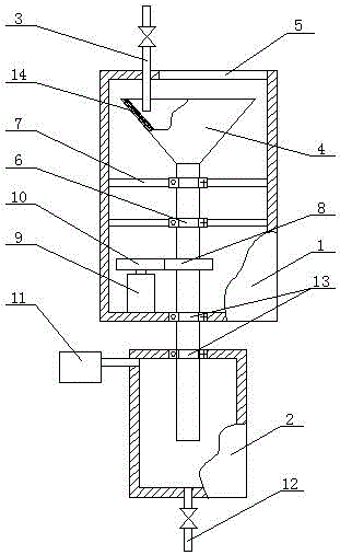 Method for producing ammonium bifluoride through fluorine-containing waste etching liquid