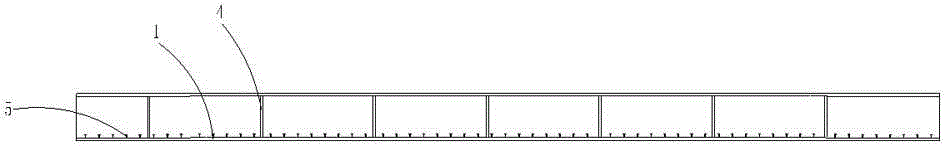 U-shaped steel-concrete composite section beam and construction method of section beam