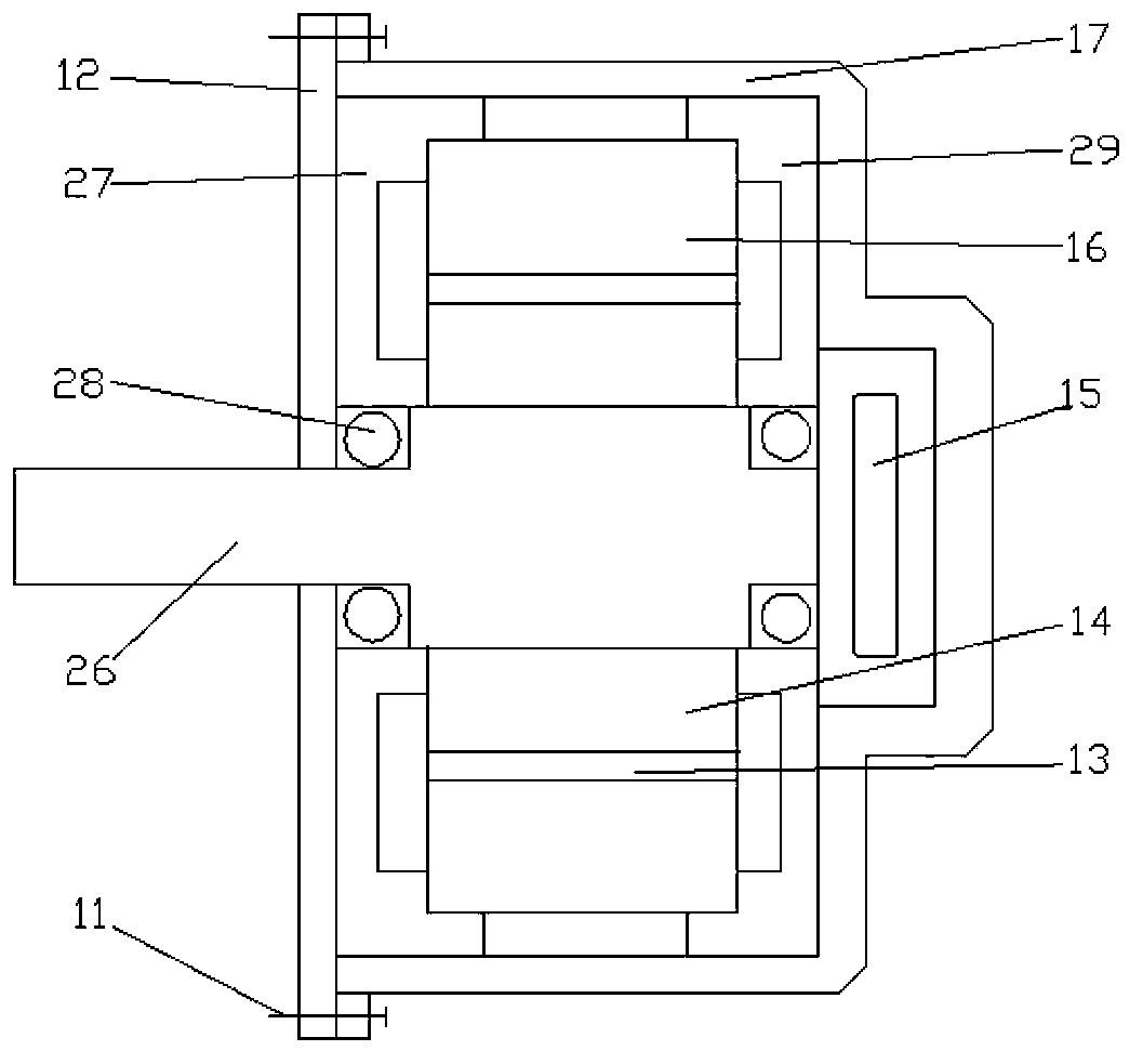 Hub motor driving device