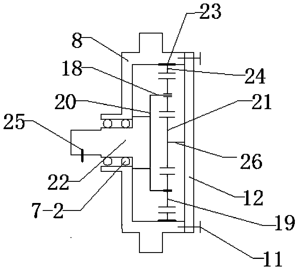 Hub motor driving device