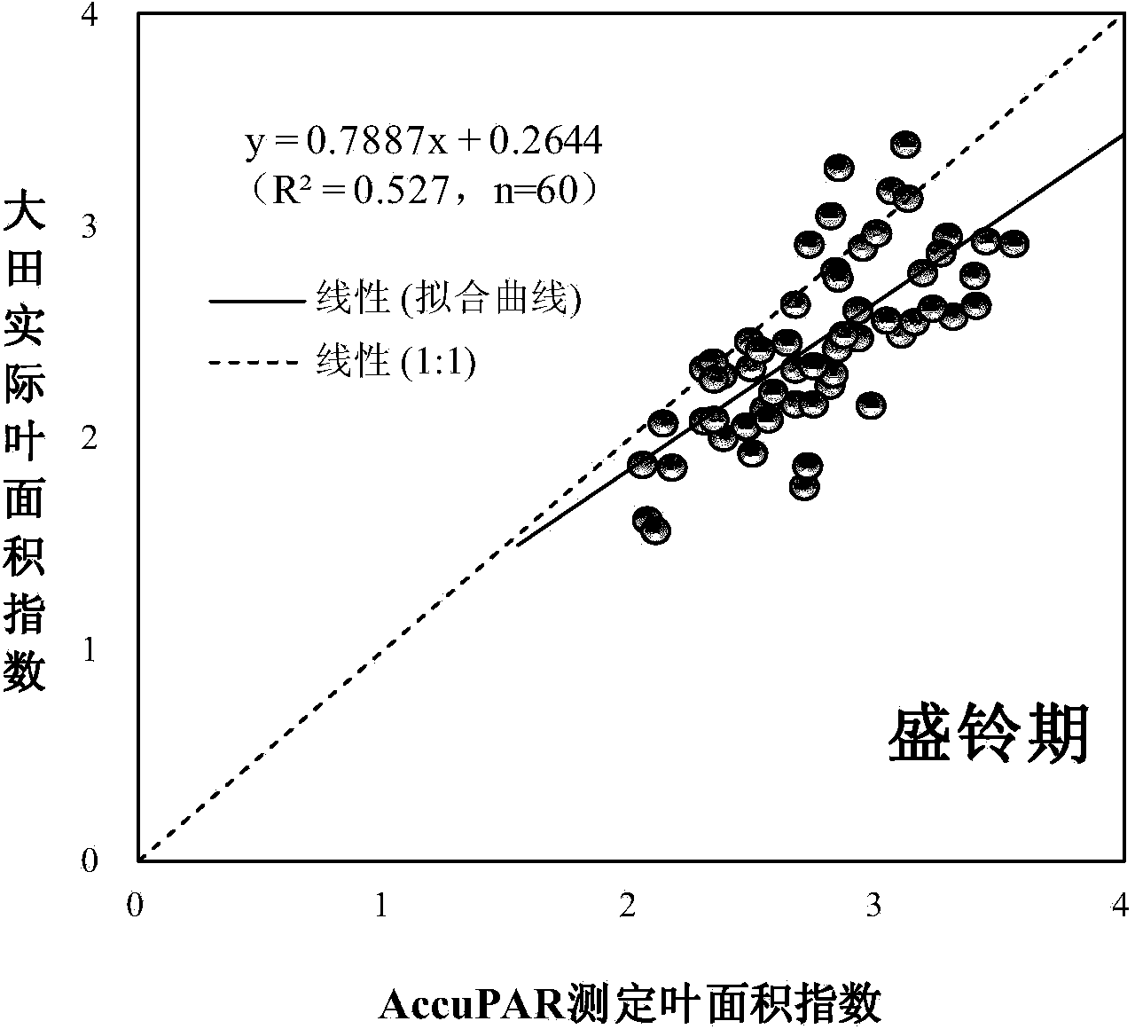 Rapid lossless measuring method for cotton leaf area index