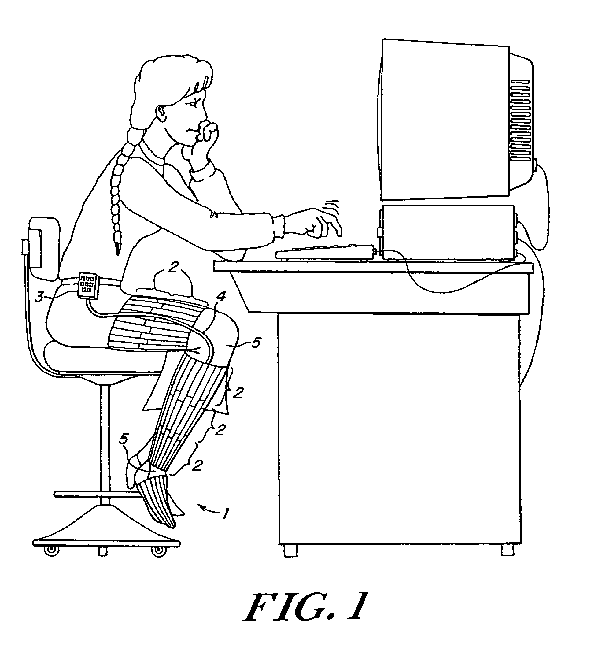 Automatic portable pneumatic compression system