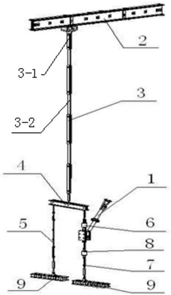 Full-size airplane structure test restraint system