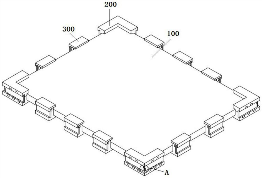 Packaging assembly for electronic whiteboard and application method thereof