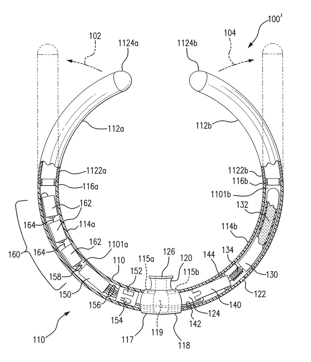 Wearable electronic simulated smoking device