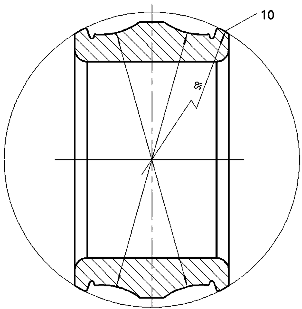 Self-sealing self-aligning roller bearing